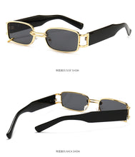 Carica l'immagine nel visualizzatore di Gallery, Retro Small Rectangle Ladies Sunglasses Brand Designer Men's Punk Sunglasses Fashion European and American Glasses UV400
