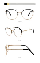Load image into Gallery viewer, Metal Glasses Frame Women New Fashion Cat Eye Round Glasses Vintage Optical Eyewear Myopia Alloy Prescription Eyeglasses