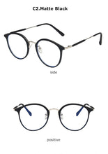 Load image into Gallery viewer, Round Anti Blue Light Computer Glasses Women Men Prescription Reading Ladies 2022 Eyeglasses Frame Radiation Protection Lens
