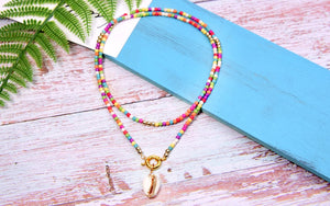 MOON GIRL Big Seashell Long Pendant Necklace Bohemian Fashion Chic Girl Statement Boho Party Collier Femme Dropshipping