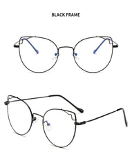 Load image into Gallery viewer, Transparent Cat Eye Glasses Frames Women Vintage computer glasses Oversized Eyeglasses Frame Female Optical Spectacles