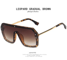 Load image into Gallery viewer, 2022 Oversized Square FF Sunglasses Women's Men Luxury Brand Fashion Flat Top One Piece Sun Glasses Men Gafas Shade Mirror UV400
