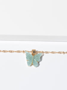 Cute Butterfly Pendant Necklace for Women Cocktail Party Statement Necklace Steet Style Korean Fashion Necklace Jewelry Gifts