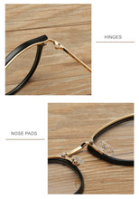 Load image into Gallery viewer, Round Glasses Frames Men Women Vintage Transparent Optical Eyeglasses Frames Black Pink Clear Lens Spectacles Eyewear