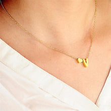 Carica l&#39;immagine nel visualizzatore di Gallery, Fashion Tiny Heart Initial Necklace Women Personalize Letter Name Choker Necklace Collier Femme Jewelry Gift Accessory