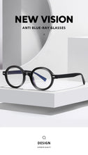 Load image into Gallery viewer, Blue Light Blocking Men's Round Glasses TR90 Radiation Protection Eyeglasses Women Transparent Retro Eyewear 2092