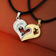 Load image into Gallery viewer, 1 pair Fashion Couple Heart Shape I Love You Pendant Necklace Unisex Lovers Couples Jewelry Fashion Gift Accessories