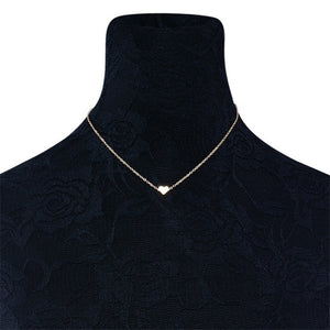 Collana a catena con collo a clavicola multistrato a forma di cuore di pesca con ciondolo clavicola femminile di moda semplice. Ciondolo a forma di cuore 