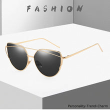Load image into Gallery viewer, Classic Cat Eye Sunglasses Women 2022 Metal Big Cateye Sun Glasses For Ladies Vintage Mirror Shades Oculos UV400