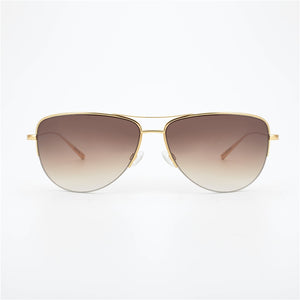 Super light 12g Strummer Sunglasses Pure Titanium Frame with Gradient lens Pilot Sunglasses Men Unisex OV1004S sunglasses