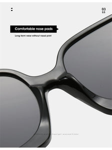 Fashion Oversized Women Sunglasses Brand Designer Plastic Female Big Frame Gradient Sun Glasses UV400 gafas de sol mujer