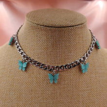 Load image into Gallery viewer, Punk Gold  Silver Color Chain 5 Butterfly Pendant Necklace for Women Wedding Party Statement 2020 Cute Choker Necklaces Jewelry