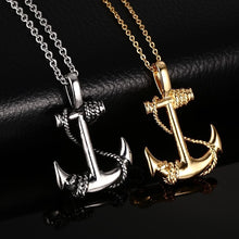 Load image into Gallery viewer, New Fashion Arrow Necklace for Men Black Metal Punk POP Cross Pendant Necklace Trendy Simple Chain Jewelry Gift collar hombre