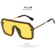 Load image into Gallery viewer, 2022 Oversized Square FF Sunglasses Women's Men Luxury Brand Fashion Flat Top One Piece Sun Glasses Men Gafas Shade Mirror UV400