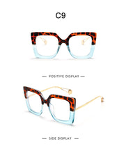 Load image into Gallery viewer, Vintage Glasses Women Men Square Clear Glasses Optical Eyeglasses Frame Transparent Lens Spectacle Frame NOT Anti Blue Light