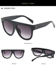 Load image into Gallery viewer, Oversized Women Sunglasses 2022 Shield Shape Luxy Design Big Frame Rivet Shades Sun glasses Woman UV400 sunglass zonnebril dames