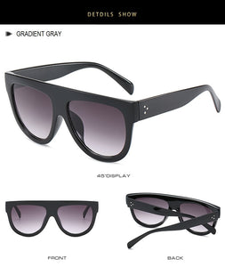 Oversized Women Sunglasses 2022 Shield Shape Luxy Design Big Frame Rivet Shades Sun glasses Woman UV400 sunglass zonnebril dames