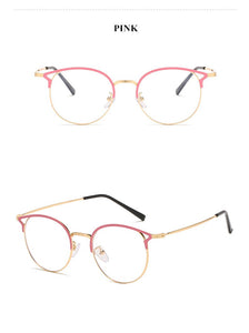 Finished Myopia Glasses Women Sexy Cat Eye Eyeglasses Metal Nearsighted Prescription Diopter -1.0 2.0 2.5 3.0 3.5 to 6.0