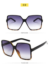Load image into Gallery viewer, 2022 Fashion Women Oversize Sunglasses Gradient Plastic Brand Designer Female Sun Glasses Uv400