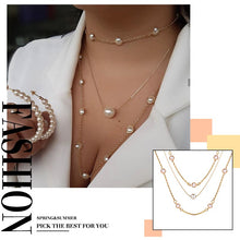 Load image into Gallery viewer, Flower Pearl Necklaces For Women Party Bow Knot Pendant Necklace Fashion Choker Elegant Flower Jewelry Gifts 2020