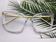 Load image into Gallery viewer, Sexy Red Eyeglasses Frame Women Cat Eye Glasses Clear Lens Sunglasses Frame Fashion Spectacles Oversized Eyewear Metal Legs