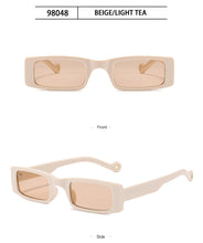 Carica l&#39;immagine nel visualizzatore di Gallery, Trendy piccolo rettangolo occhiali da sole donne 2022 Y2k Steampunk anni &#39;90 occhiali da sole UV400 gotico vacanza spiaggia Cat Eye Hippie Eyewear