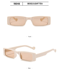 Trendy piccolo rettangolo occhiali da sole donne 2022 Y2k Steampunk anni '90 occhiali da sole UV400 gotico vacanza spiaggia Cat Eye Hippie Eyewear