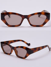Load image into Gallery viewer, Swanwick polarized sun glasses cat eye irregular fashion vintage sunglasses women European leopard white female party gifts