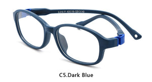 Square Unisex TR90 Flexible Ultralight Glasses Frame Kids Optical Clear Silicone Eyeglasses Boy Girls UV400