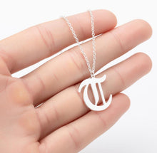 Load image into Gallery viewer, Stainless Steel Gold Color Chain Special Designed Initials Necklace A/B/C/D/E/F Custom Letter Necklace for Women