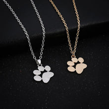 Carica l&#39;immagine nel visualizzatore di Gallery, Korean Simple Necklace Personality Paper Airplane Necklace Hollow Lotus  Animal Paw Pendant Necklace Love Heart Necklace
