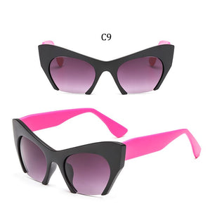 Big frame women glasses frame fashion cat eye Clear Lens brand oversized Glasses Female Transparent Half frame optical frame