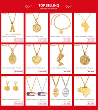 Load image into Gallery viewer, Anniyo Iran Map Pendant Necklace Women Girls Jewelry,Silver Color/Gold Color Iranian Necklaces #047221