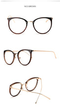 Carica l&#39;immagine nel visualizzatore di Gallery, Women&#39;s  Fashion Eyeglasses Frame Oversized Cat Eye Glasses Frame Clear Lens Eyeglass Black Frame  Reading Glasses UV400