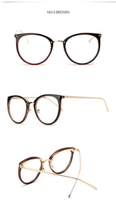 Women's  Fashion Eyeglasses Frame Oversized Cat Eye Glasses Frame Clear Lens Eyeglass Black Frame  Reading Glasses UV400