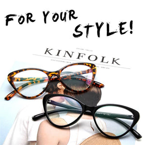 Women Cat Eye Spectacle Eyeglasses Frame Men Clear Lens Optical Plain Glasse Frame Computer Glasses Myopic Glasses Unisex