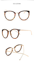 Carica l&#39;immagine nel visualizzatore di Gallery, Women&#39;s  Fashion Eyeglasses Frame Oversized Cat Eye Glasses Frame Clear Lens Eyeglass Black Frame  Reading Glasses UV400