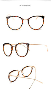 Women's  Fashion Eyeglasses Frame Oversized Cat Eye Glasses Frame Clear Lens Eyeglass Black Frame  Reading Glasses UV400