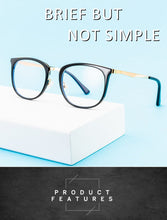 Load image into Gallery viewer, Anti Blue Light Glasses Frames Vintage Square Eyeglasses for Women Chic Clear Optical Myopia Frame