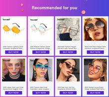 Load image into Gallery viewer, Rimless Wave Sun Glasses Men Eyewear Luxury Trending Narrow vintage Eyeglasses Cool Street Beat Fire Flame Sunglasses Women