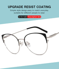 Load image into Gallery viewer, Metal Glasses Frame Women New Fashion Cat Eye Round Glasses Vintage Optical Eyewear Myopia Alloy Prescription Eyeglasses