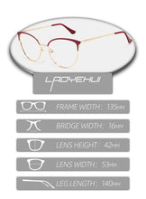 Carica l&#39;immagine nel visualizzatore di Gallery, Cat Eye Round Decorative Glasses Optical Female Computer Prescription Eyewear For Myopia Reading Retro Women&#39;s Eyeglasses Frames