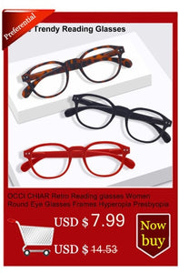 OCCI CHIAR Cat Eye Blue Light Glasses Frame Women Computer Glasses Decorative Myopia Prescription Eyeglasses Frames Fake Eyewear