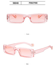Carica l&#39;immagine nel visualizzatore di Gallery, Trendy piccolo rettangolo occhiali da sole donne 2022 Y2k Steampunk anni &#39;90 occhiali da sole UV400 gotico vacanza spiaggia Cat Eye Hippie Eyewear