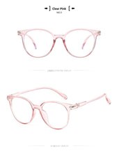 Load image into Gallery viewer, 2022 Clear Glasses Women Anti Blue Light Eyeglasses Computer Gaming Goggles Vintage Round Fake Glasses Optical Spectacle Frame