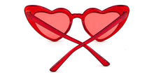Load image into Gallery viewer, Trending Cat Eye Sunglasses Big Heart Popular Heart Sharp flash of light Glitter Pink Glasses High Quality Shades for Female