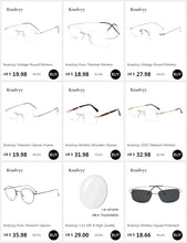 Load image into Gallery viewer, Vintage Round Rimless Glasses Frame Men Pure Titanium Optical Prescription Eyewear Women Frameless Eyeglasses Frame