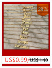 Carica l&#39;immagine nel visualizzatore di Gallery, Fashion Zodiac Alphabet Necklaces Creativity European Girls Twelve Constellation Alloy English Letter Jewelry For Women