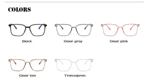 Anti Blue Light Glasses Square Frame  Women's Eyeglasses Frame Blue Blocking Gaming  Eyeglasses Vintage Men Spectacles