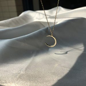 New Fashion Sweet Moon  Silver Plated  Jewelry Temperament Crescent Clavicle Chain Pendant Necklaces